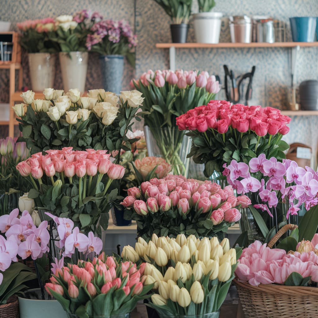 Flower shop display