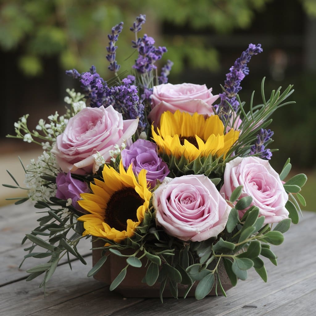 Spring flower bouquet
