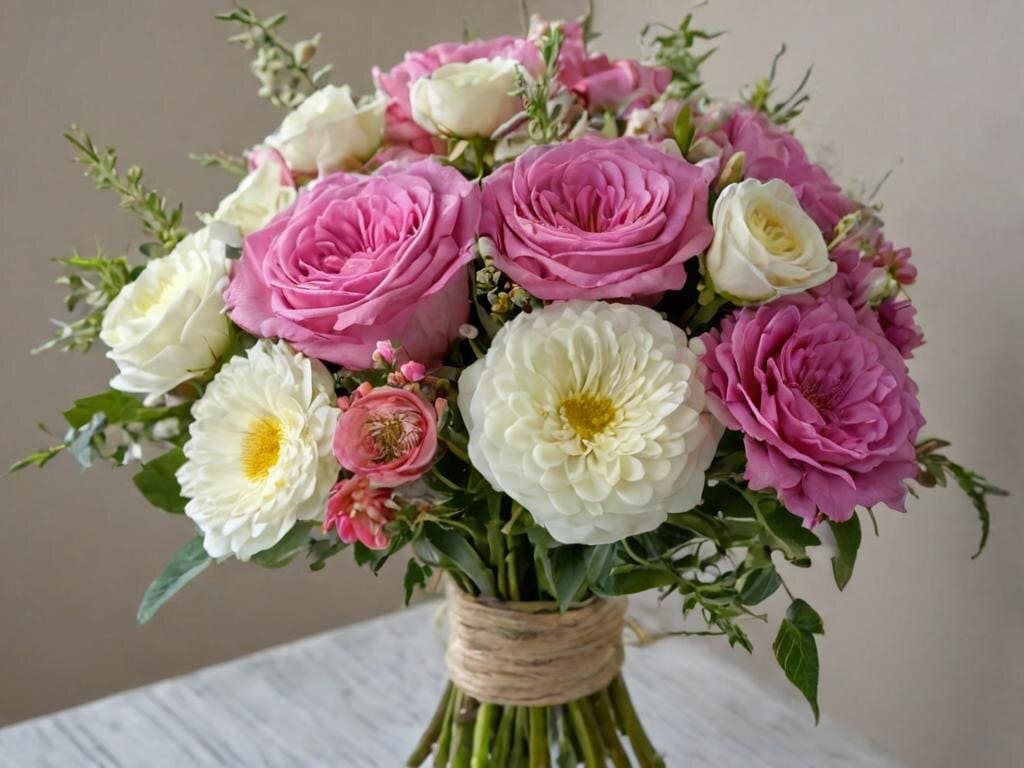 Spring flower bouquet