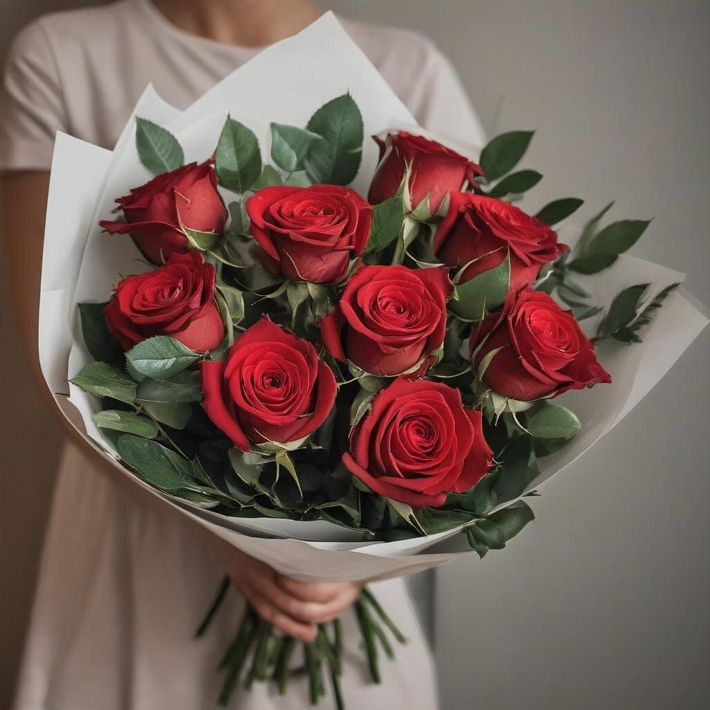 Classic Red Rose Bouquet